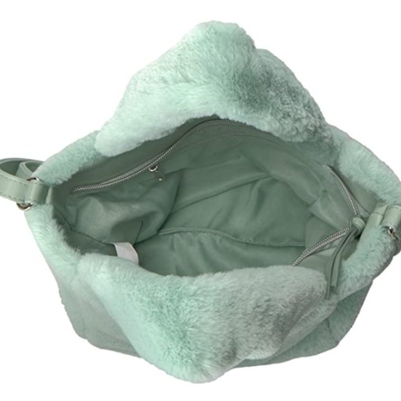 Faux Fur Plush Mini Satchel - Picture 4 of 5